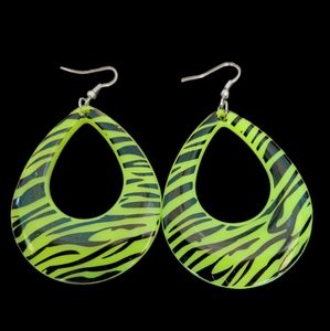 Geen Animal Print Teardrop Earrings